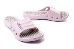 AXIM 7KL2238 pink, klapki basenowe damskie. Czerwone klapki Axim, bez wzorów, bez obcasa. Za 34.99 zł.