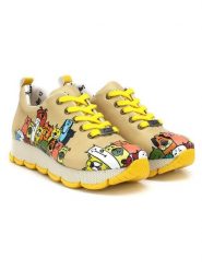 Goby Sneakersy w kolorze żółtym ze wzorem rozmiar: 36. Żółte trampki Goby, bez wzorów, bez zapięcia. Za 205.93 zł.