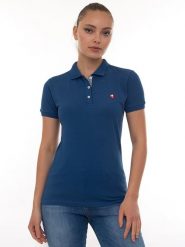SIR RAYMOND TAILOR Koszulka polo "Angie" w kolorze granatowym rozmiar: L. Niebieskie koszulki polo Sir Raymond Tailor, l, bez wzorów, z bawełny, bez kołnierzyka, bez ramiączek. Za 148.96 zł.