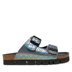 Klapki Dr. Brinkmann. Fioletowe klapki Dr. Brinkmann, bez wzorów, bez obcasa. Za 329.99 zł.