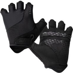 Rękawiczki rowerowe dla dorosłych krótkie Force Land unisex. Czarne rękawiczki FORCE, bez wzorów, sportowe. Za 109.90 zł.