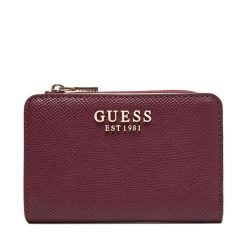 Mały Portfel Damski Guess. Czerwone portfele Guess, z aplikacjami. Za 269.99 zł.