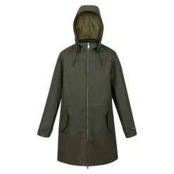 Kurtka turystyczna damska Fantina Regatta parka z kapturem. Brązowe parki Regatta, z puchu, sportowe, z kapturem. Za 209.99 zł.