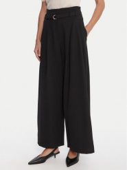 Marella Spodnie palazzo Bondeno 2523136011 Czarny Relaxed Fit. Czarne spodnie materiałowe Marella, bez wzorów, z materiału. Za 1,239.00 zł.