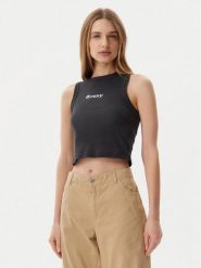 Roxy Top ERJKT04261 Szary Slim Fit. Szare topy Roxy, xl, bez wzorów, z bawełny, bez kołnierzyka, bez ramiączek. Za 89.99 zł.