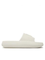 Guess Klapki E4GZ27 WG5X0 Biały. Białe klapki Guess, z aplikacjami, z tworzywa sztucznego, bez obcasa. Za 149.99 zł.
