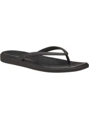 Japonki Dla Dorosłych Crocs Miami Flip. Czarne klapki Crocs, bez wzorów, z materiału, bez obcasa. Za 169.99 zł.