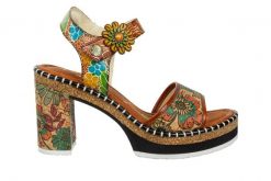 Sandały Laura Vita Naomio 06 Camel 202068, Brązowy, Skóra naturalna - 39. Brązowe sandały Laura Vita, bez wzorów, z materiału, eleganckie, bez obcasa, na platformie, bez zapięcia. W wyprzedaży za 269.10 zł.