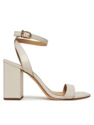 MICHAEL Michael Kors Sandały Merriam 40S5MMHS1L Écru. Sandały MICHAEL Michael Kors, bez wzorów, ze skóry, bez obcasa, na słupku, bez zapięcia. Za 579.99 zł.
