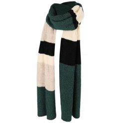Szalik damski Fashion Stripes. Zielone szaliki HEAT KEEPER, na zimę, bez wzorów, z materiału, biznesowe. Za 148.10 zł.