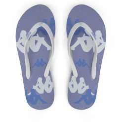 Japonki Kappa. Białe klapki Kappa, bez wzorów, bez obcasa. Za 49.99 zł.