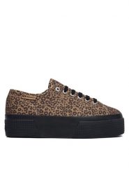 Superga Tenisówki 3790 Platform S8145YW Brązowy. Brązowe trampki Superga, bez wzorów, z materiału, bez zapięcia. Za 299.99 zł.