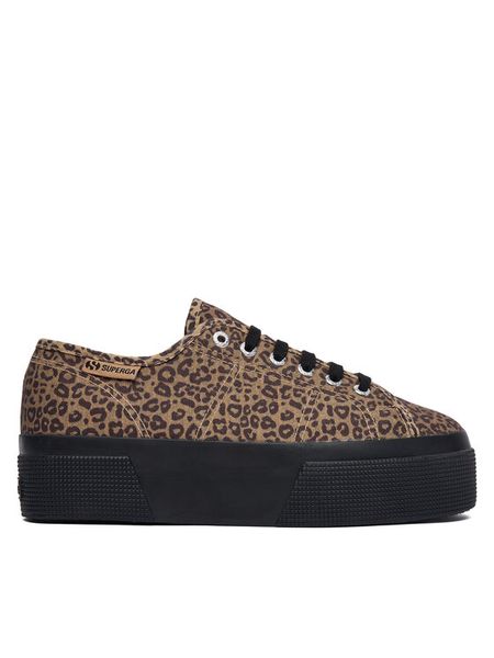 Superga Tenisówki 3790 Platform S8145YW Brązowy. Brązowe trampki Superga, bez wzorów, z materiału, bez zapięcia. Za 164.99 zł.