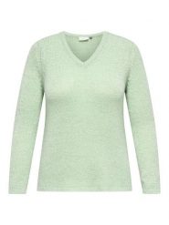 ONLY Carmakoma Sweter w kolorze miętowym rozmiar: M-46/48. Zielone swetry Only Carmakoma, m, bez wzorów, ze splotem, bez ramiączek. Za 104.99 zł.