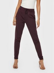 ONLY Spodnie materiałowe Poptrash 15115847 Bordowy Regular Fit. Czerwone spodnie materiałowe Only, s, bez wzorów, z materiału. Za 189.99 zł.