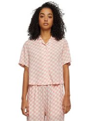 Urban Classics Bluzka w kolorze jasnoróżowo-białym rozmiar: XL. Białe bluzki Urban Classics, xl, bez wzorów, z wiskozy, bez kołnierzyka, bez ramiączek. Za 65.69 zł.