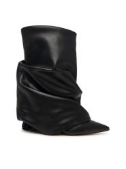 Aldo Botki Kerlon 14403549 Czarny. Czarne botki Aldo, bez wzorów, ze skóry, bez obcasa, na szpilce, bez zapięcia. Za 729.99 zł.