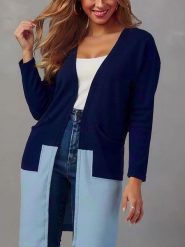 Milan Kiss Kardigan w kolorze granatowo-błękitnym rozmiar: XL. Niebieskie kardigany Milan Kiss, xl, bez wzorów. Za 113.99 zł.