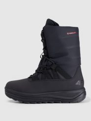 4F Buty zimowe śniegowce INUA z ociepliną Primaloft damskie - czarne 37. Czarne trapery i śniegowce 4f, z gumy, przed kolano. Za 399.99 zł.