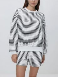 Bluza w paski - wielobarwny. Bluzy Reserved, l, bez wzorów, z dzianiny, bez kaptura. Za 89.99 zł.