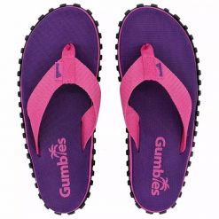 Japonki damskie GUMBIES DUCKBILL FLIP-FLOPS WOMEN. Fioletowe klapki Gumbies, bez wzorów, bez obcasa. Za 91.99 zł.