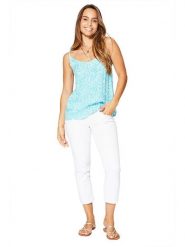 Aller Simplement Top w kolorze błękitnym rozmiar: 34/36. Niebieskie topy Aller Simplement, bez wzorów, bez kołnierzyka, bez ramiączek. Za 39.99 zł.