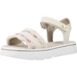 Sandały ASSO AG17203 Beżowy. Brązowe sandały ASSO, bez wzorów, z tkaniny, bez obcasa, bez zapięcia. Za 161.99 zł.