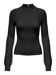 ONLY Sweter w kolorze czarnym rozmiar: XS. Czarne swetry Only, xs, bez wzorów, prążkowane, bez ramiączek. Za 66.00 zł.