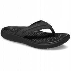 Japonki Dla Dorosłych Crocs Yukon Vista II Lr Flip. Szare klapki Crocs, bez wzorów, z materiału, bez obcasa. Za 199.00 zł.