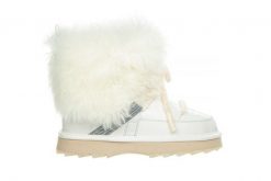 Śniegowce Emu Blurred Glossy Coconut 119180, Biały, Skóra naturalna - 38. Białe trapery i śniegowce EMU, z gumy. W wyprzedaży za 539.10 zł.