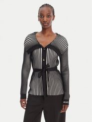 Liu Jo Sport Kardigan TA6116 MS55N Czarny Regular Fit. Czarne kardigany Liu Jo Sport, xl, bez wzorów, z syntetyku. Za 709.99 zł.