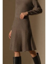 Perfect Cashmere Kaszmirowa spódnica "Shaw" w kolorze brązowym rozmiar: L. Brązowe spódnice Perfect Cashmere, l, bez wzorów, z kaszmiru, midi. Za 219.60 zł.