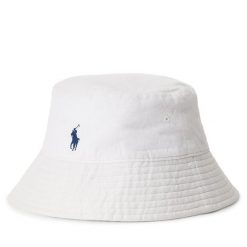 Kapelusz Polo Ralph Lauren. Białe kapelusze Polo Ralph Lauren, bez wzorów. Za 339.99 zł.