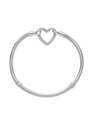 Pandora Srebrna bransoletka rozmiar: 19 cm. Szare bransoletki Pandora, srebrne. Za 273.59 zł.