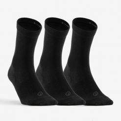 Skarpety sportowe tenis Artengo RS160 High 3 pary. Czarne skarpety ARTENGO, bez wzorów, z bawełny. Za 29.99 zł.