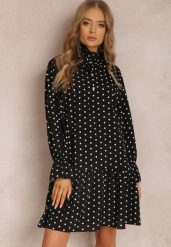 Czarna Sukienka Erosyne. Czarne sukienki Renee, na lato, m, bez wzorów, bez kołnierzyka, bez ramiączek, mini. Za 49.99 zł.