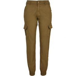 Spodnie Cargo Damskie Z Wysokimi Stanami. Zielone spodnie dresowe Urban Classics, bez wzorów. Za 163.99 zł.