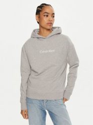 Calvin Klein Bluza Hero Logo K20K205449 Szary Relaxed Fit. Szare bluzy Calvin Klein, xl, bez wzorów, z bawełny, bez kaptura. Za 269.99 zł.