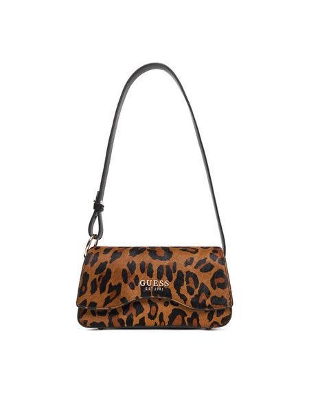 Guess Torebka HWLO75 29780 Beżowy. Brązowe torebki klasyczne Guess, z aplikacjami, ze skóry, bez dodatków. Za 539.99 zł.