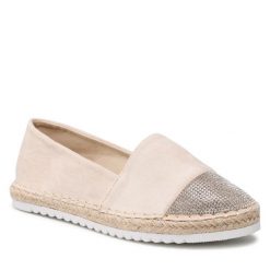 Espadryle Jenny Fairy. Brązowe espadryle Jenny Fairy, bez wzorów, bez obcasa, bez zapięcia. Za 99.99 zł.