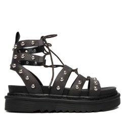 Sandały REPLAY. Szare sandały Replay, bez wzorów, bez obcasa, na płaskiej podeszwie, bez zapięcia. Za 439.99 zł.