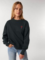 WOOOP Bluza w kolorze czarnym rozmiar: M. Czarne bluzy Wooop, m, bez wzorów, bez kaptura. Za 122.45 zł.