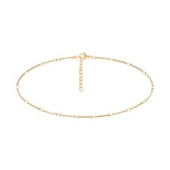 Bransoletka na kostkę Bamboo pozłacana 23+5 cm. Żółte bransoletki Lilou, pozłacane. Za 119.00 zł.