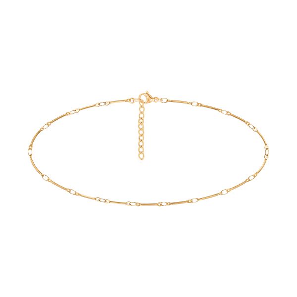 Bransoletka na kostkę Bamboo pozłacana 23+5 cm. Żółte bransoletki Lilou, pozłacane. Za 119.00 zł.