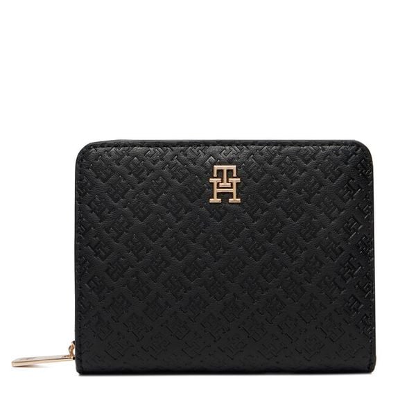 Portfel Tommy Hilfiger. Czarne portfele TOMMY HILFIGER, bez wzorów. Za 210.99 zł.