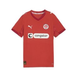 Młodzieżowa czwarta koszulka FC St. Pauli 25/26 PUMA Burnt Red White. Biała bluzki Puma, m, bez wzorów, młodzieżowe, bez kołnierzyka, bez ramiączek. Za 329.00 zł.