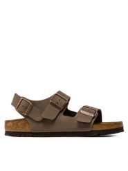 Birkenstock Sandały Milano Bs 0634503 Brązowy. Brązowe sandały Birkenstock, bez wzorów, ze skóry, bez obcasa, na płaskiej podeszwie, bez zapięcia. Za 379.00 zł.