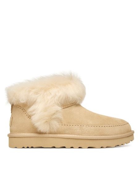 Ugg Śniegowce W Classic Ultra Mini Chalet 1173832 Beżowy. Brązowe trapery i śniegowce UGG, ze skóry. Za 789.99 zł.