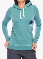 Bluza z kapturem damska Edelrid Tecu Hoody. Zielone bluzy EDELRID, na lato, m, bez wzorów, z bawełny, z kapturem. Za 262.89 zł.