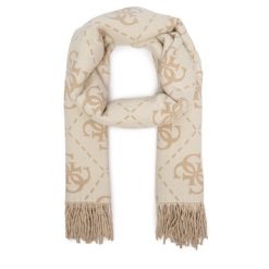 Szalik Guess. Brązowe szaliki Guess, z aplikacjami. Za 234.99 zł.
